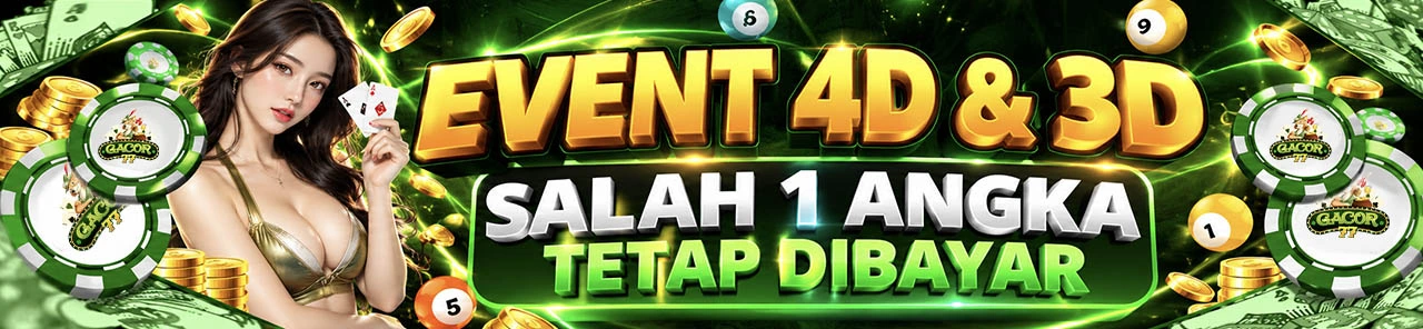 BONUS TOGEL SALAH 1 ANGKA 3D & 4D