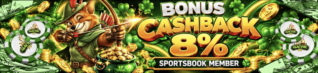 BONUS CASHBACK 8% GACOR77